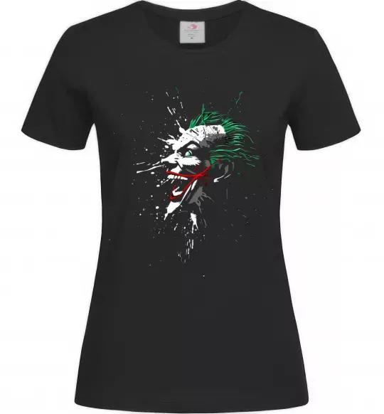 Жіноча футболка Joker splash Чорний фото