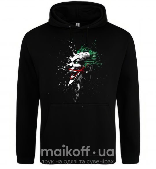 Чоловіча толстовка (худі) Joker splash Чорний фото