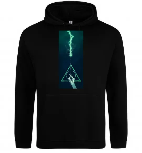 Чоловіча толстовка (худі) Бузинна паличка Чорний фото