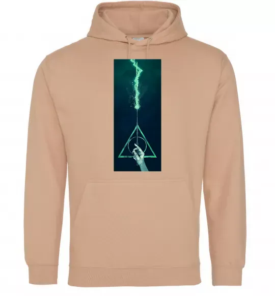 Чоловіча толстовка (худі) Бузинна паличка Пісочний фото