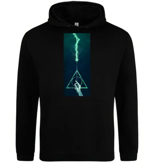 Жіноча толстовка (худі) Бузинна паличка Чорний фото