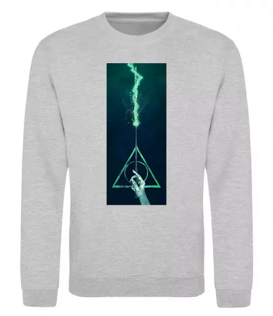 Свитшот Бузинна паличка Серый меланж фото