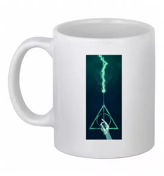 Чашка керамічна Бузинна паличка Білий фото