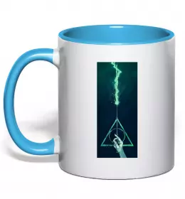 Чашка с цветной ручкой