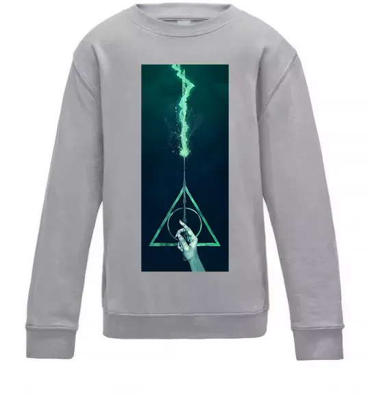 Детский Свитшот Бузинна паличка Серый меланж фото