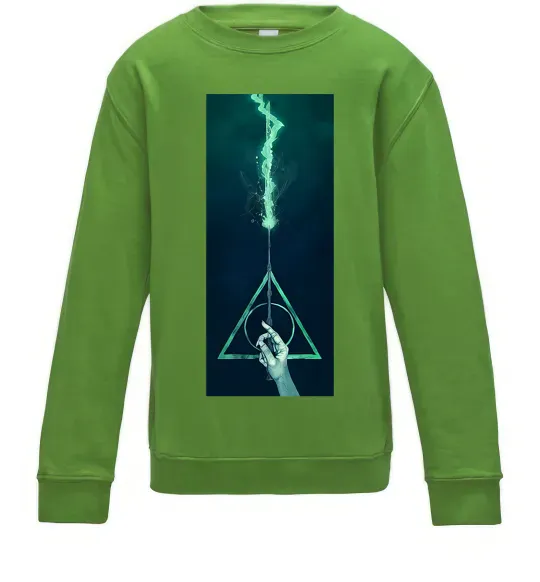 Детский Свитшот Бузинна паличка Лаймовый фото