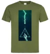 Мужская футболка Бузинна паличка Оливковый фото