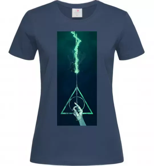 Женская футболка Бузинна паличка Темно-синий фото