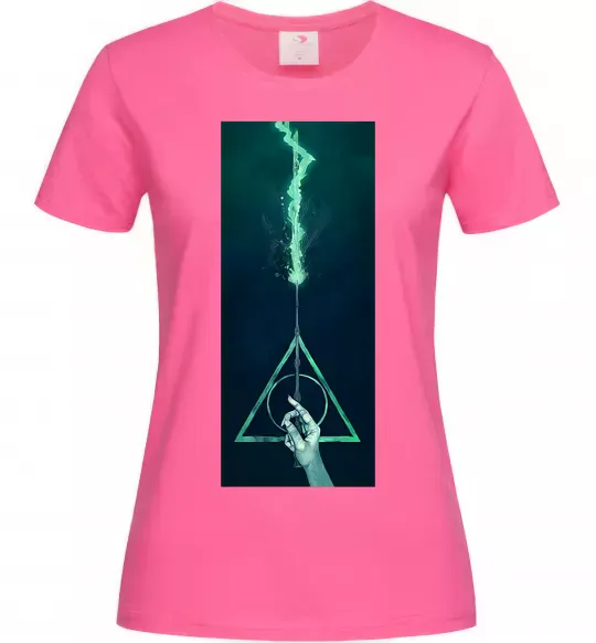 Женская футболка Бузинна паличка Ярко-розовый фото