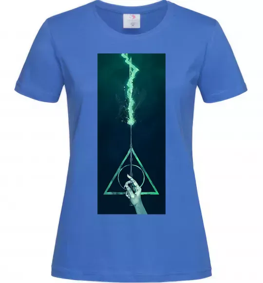 Женская футболка Бузинна паличка Ярко-синий фото