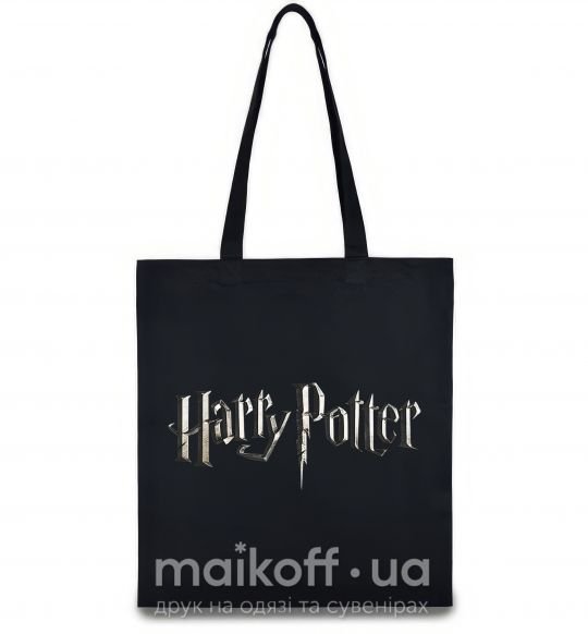 Эко-сумка Harry Potter logo Черный фото