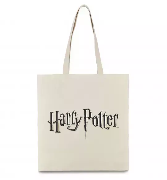 Еко-сумка Harry Potter logo Бежевий фото