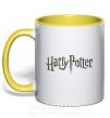 Чашка с цветной ручкой Harry Potter logo Солнечно желтый фото