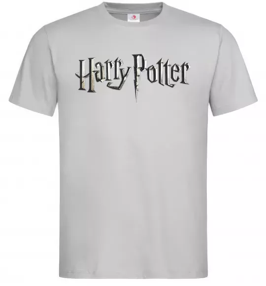 Чоловіча футболка Harry Potter logo Сірий фото