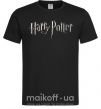 Чоловіча футболка Harry Potter logo Чорний фото