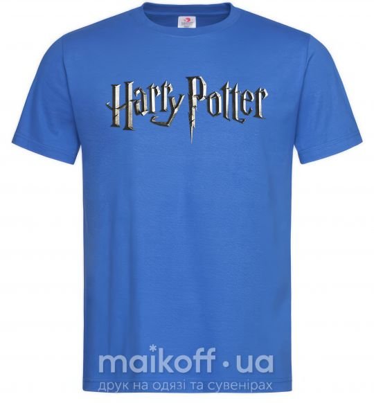 Чоловіча футболка Harry Potter logo Яскраво-синій фото