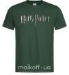 Мужская футболка Harry Potter logo Темно-зеленый фото
