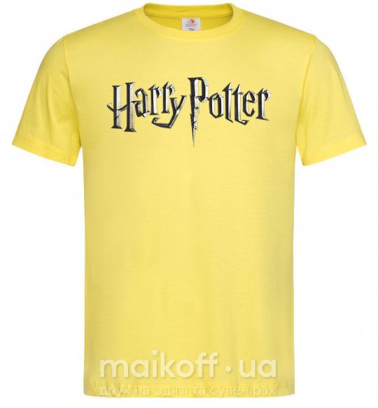 Мужская футболка Harry Potter logo Лимонный фото