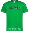 Мужская футболка Harry Potter logo Зеленый фото