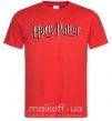 Мужская футболка Harry Potter logo Красный фото