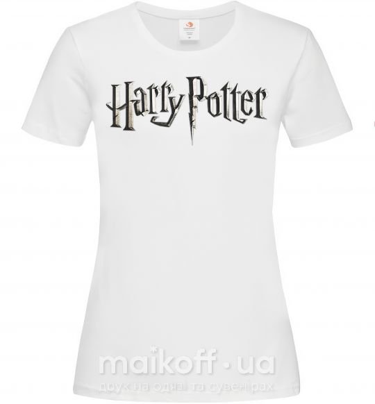 Женская футболка Harry Potter logo Белый фото