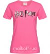 Жіноча футболка Harry Potter logo Яскраво-рожевий фото