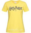 Жіноча футболка Harry Potter logo Лимонний фото