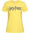 Женская футболка Harry Potter logo Лимонный фото