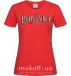 Женская футболка Harry Potter logo Красный фото