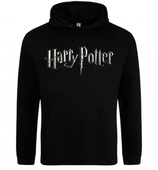 Чоловіча толстовка (худі) Harry Potter logo Чорний фото