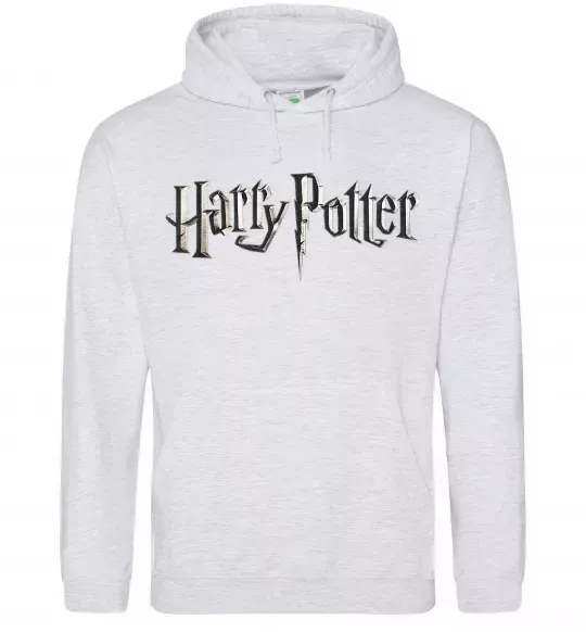 Чоловіча толстовка (худі) Harry Potter logo Сірий меланж фото