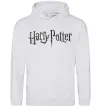 Чоловіча толстовка (худі) Harry Potter logo Сірий меланж Чоловіча толстовка (худі) Harry Potter logo Сірий меланж фото