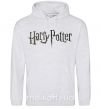 Женская толстовка (худи) Harry Potter logo Серый меланж фото