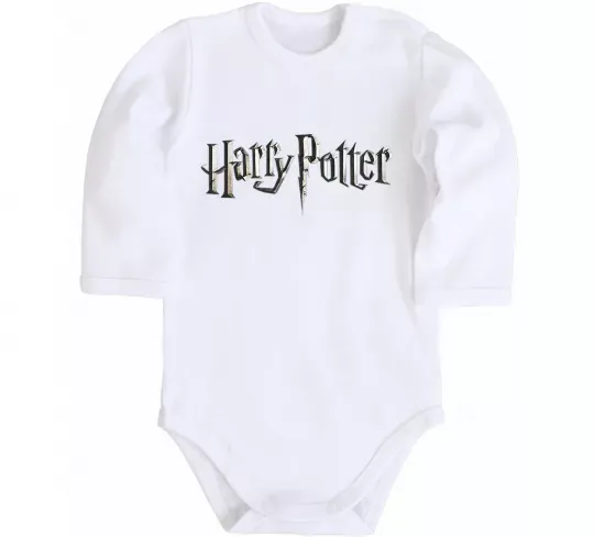 Детский боди Harry Potter logo Белый фото