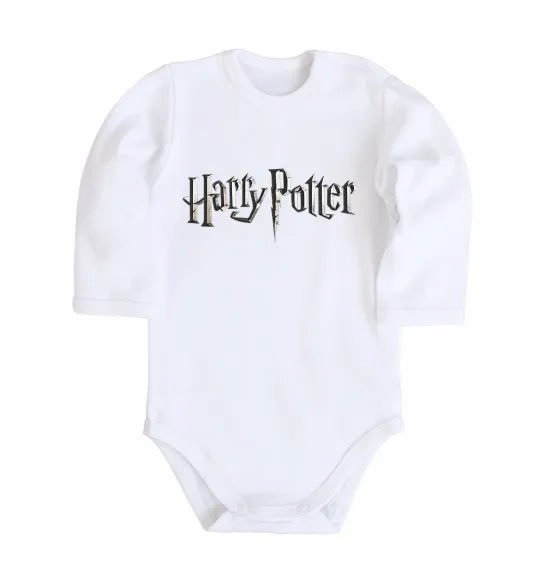 Детский боди Harry Potter logo Белый фото