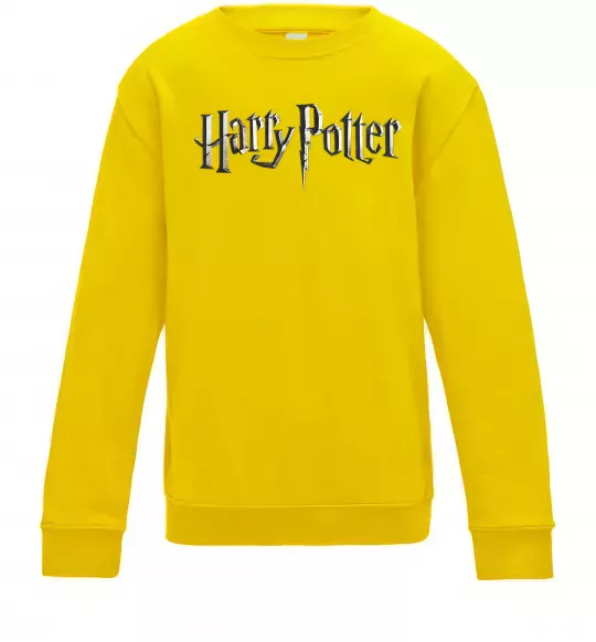 Детский Свитшот Harry Potter logo Солнечно желтый фото