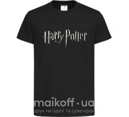 Дитяча футболка Harry Potter logo Чорний фото