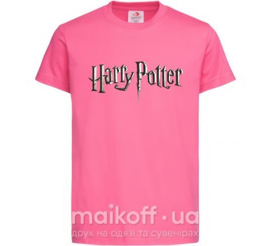 Дитяча футболка Harry Potter logo Яскраво-рожевий фото