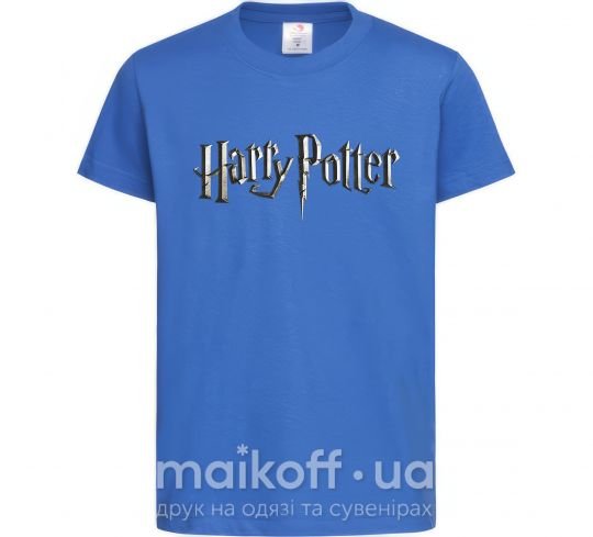 Дитяча футболка Harry Potter logo Яскраво-синій фото