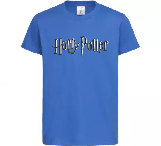 Детская футболка Harry Potter logo Ярко-синий фото