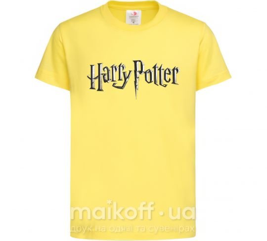 Дитяча футболка Harry Potter logo Лимонний фото