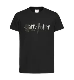 Детская футболка Harry Potter logo Черный фото