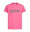 Детская футболка Harry Potter logo Ярко-розовый фото