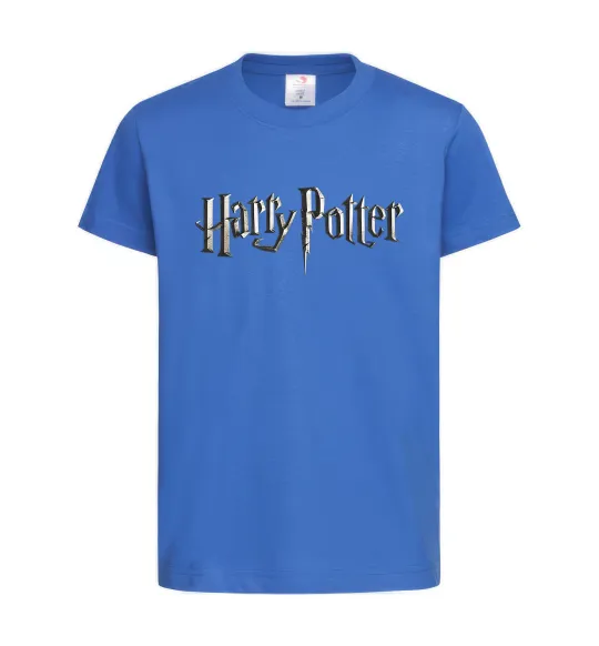 Детская футболка Harry Potter logo Ярко-синий фото