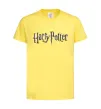 Детская футболка Harry Potter logo Лимонный фото
