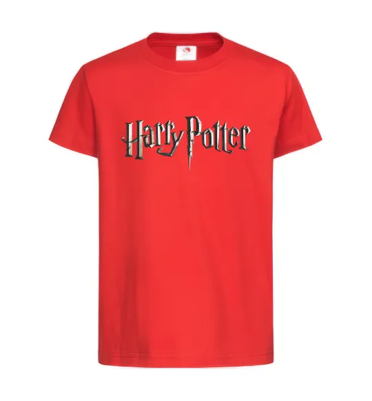 Детская футболка Harry Potter logo Красный фото