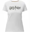 Женская премиум футболка Harry Potter logo Белый фото