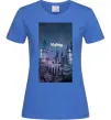 Жіноча футболка Нічний Хогвартс напис завжди Яскраво-синій Жіноча футболка Нічний Хогвартс напис завжди Яскраво-синій фото