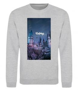 Світшот Нічний Хогвартс напис завжди