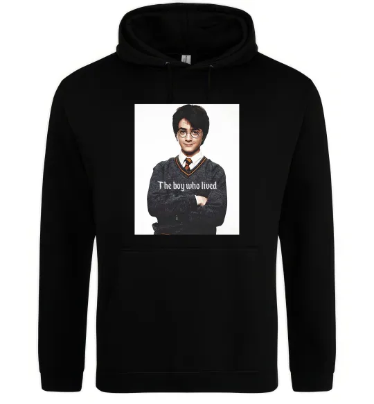 Женская толстовка (худи) The boy who lived Черный фото